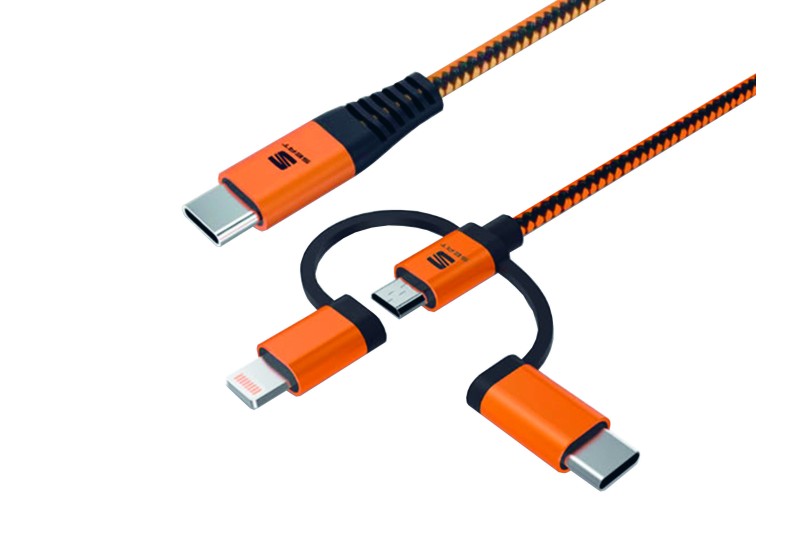 SEAT 3-in-1 oplaad- en datakabel (USB-C)