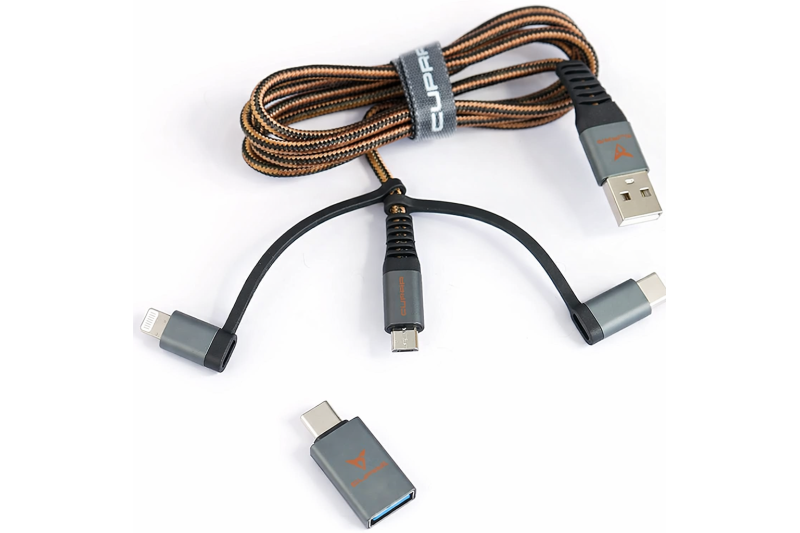 CUPRA 3-in-1 oplaad- en datakabel (USB-A)