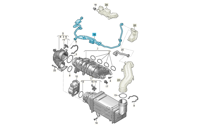 Verbindingspijp met AFK-klep