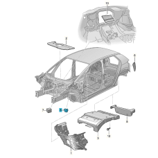 Volkswagen ID.3 demping voor waterkast (10A864759A) / zijkant links