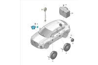 Audi Q4 middentonenluidspreker