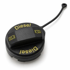 Originele tankdop met bevestigingskoord en opdruk