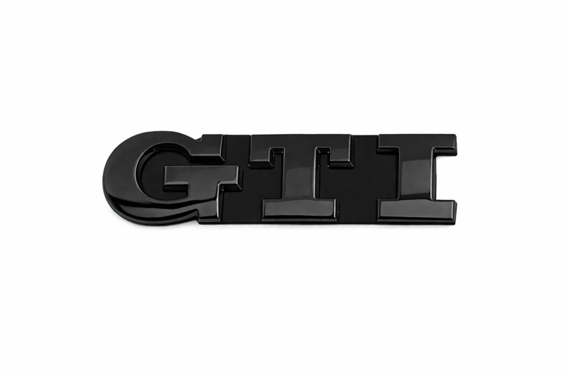 Volkswagen Golf GTI embleem voor grille (hoogglans zwart)