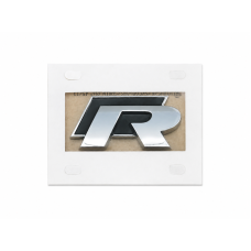 Volkswagen R-embleem zwart/chroom