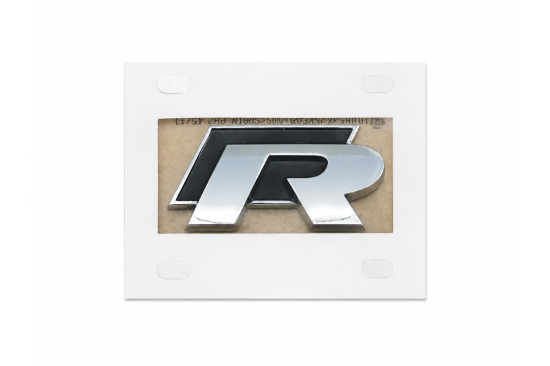 Volkswagen R-embleem zwart/chroom