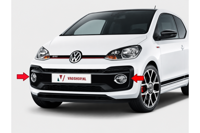 Volkswagen Up! chromen afdekringen-set mistlampen facelift