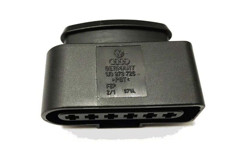 Audi/VW/Seat/Skoda plat contacthuis met contactvergrendeling Audi/VW/Seat/Skoda plat contacthuis met contactvergrendeling