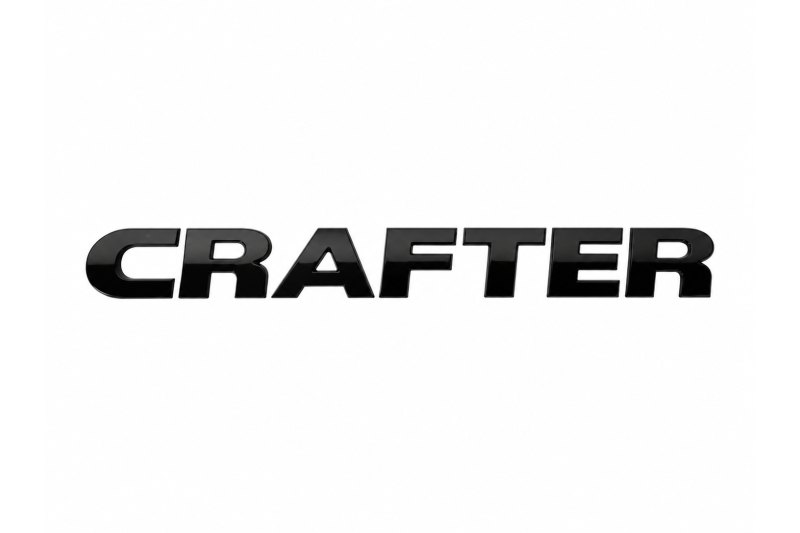 Origineel Volkswagen Crafter embleem achterzijde zwart