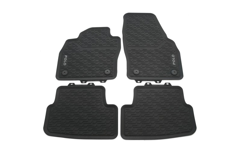 Volkswagen Polo 6 (2G) rubberen mattenset (voor- en achterzijde)
