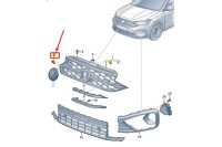 Volkswagen Taigo r-line grill embleem