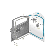 Volkswagen Caddy (SA) portierrubber