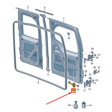 Volkswagen Caddy (SB) portiervanger