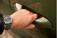 Audi automatisch horloge (zilver/grijsgroen)