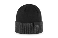 Audi dubbelzijdige muts (zwart/grijs)