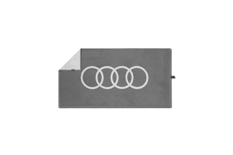 Audi handdoek (50 x 100 cm) lichtgrijs