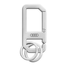 Audi sleutelhanger karabijnhaak (zilver)