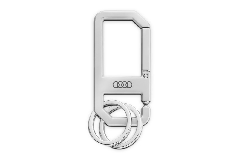 Audi sleutelhanger karabijnhaak (zilver)