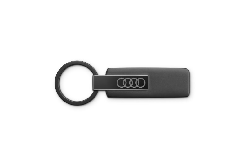 Audi sleutelhanger RVS zwart