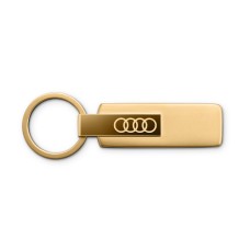 Audi sleutelhanger RVS goud