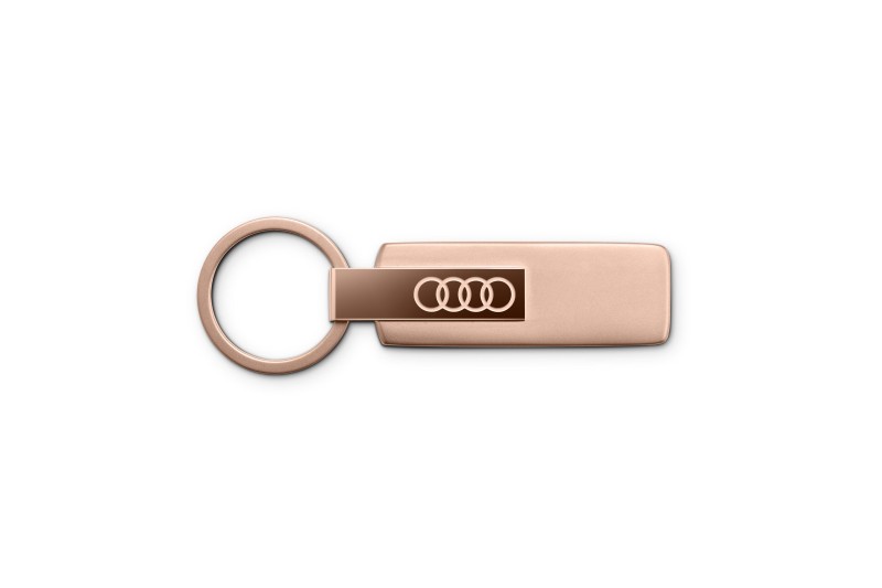 Audi sleutelhanger RVS rosé