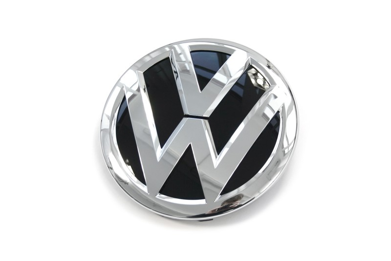 Origineel Volkswagen logo voorzijde - chroom/zwart