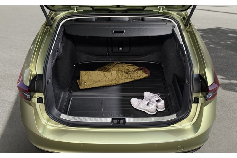 Skoda Superb IV combi (3P) dubbelzijdige kofferbakmat basisvloer