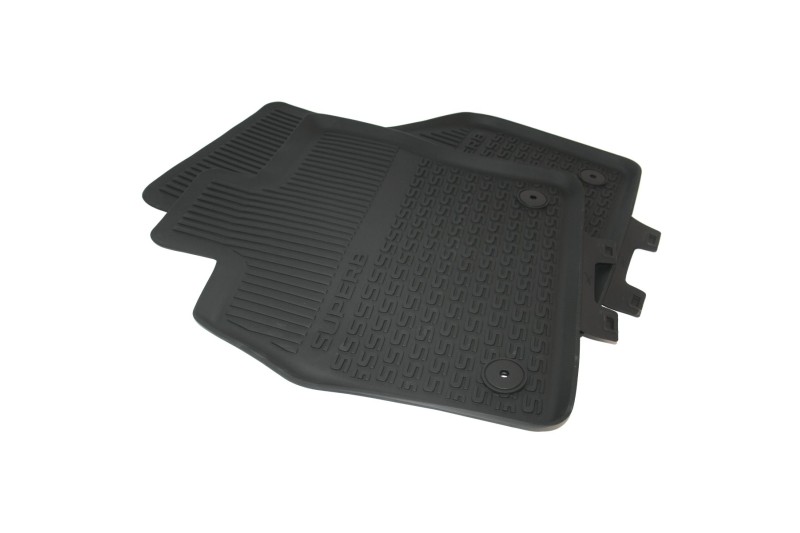 Škoda Superb (3V) rubberen mattenset (voorzijde)