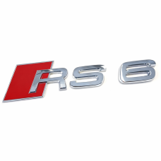 Audi RS6 embleem achterzijde
