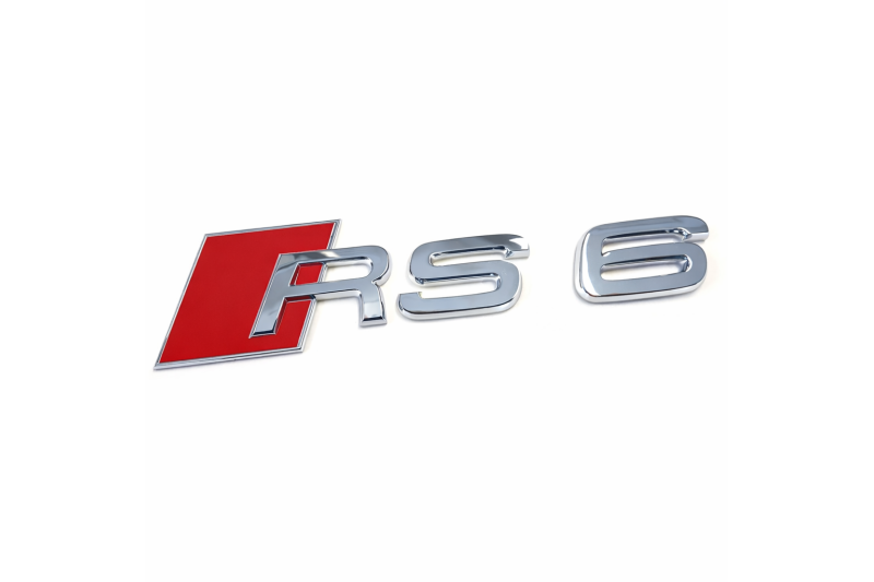 Audi RS6 embleem achterzijde
