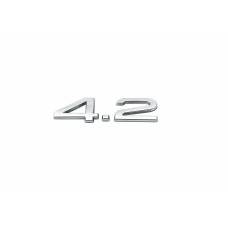 Audi 4.2 embleem achterzijde