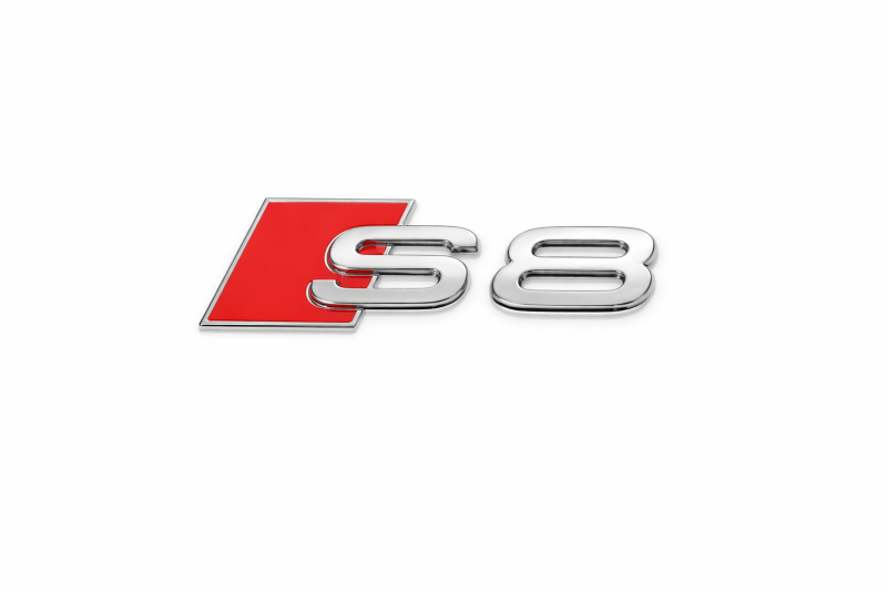 Audi S8 embleem achterzijde