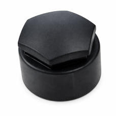 Wielboutkap voor slotbouten - satijnzwart (per stuk)