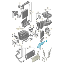 Originele Audi A6/A7 (C7) cabinefilter afdekkap