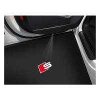 Audi instapverlichting LED met logoprojectie van S logo