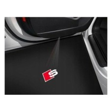 Audi instapverlichting LED met logoprojectie van S logo