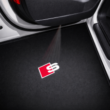 Audi instapverlichting LED met logoprojectie van S logo