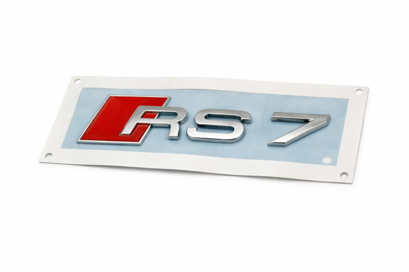 Audi RS7 plak embleem achterkant chroom