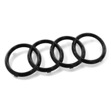 Audi RS6 (C7.5 facelift) logo hoogglans zwart - voorzijde