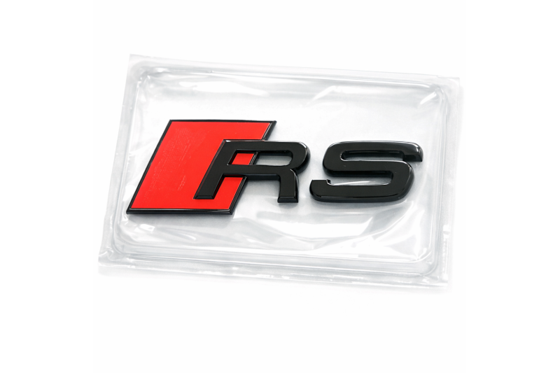 Audi e-tron GT 'RS' embleem zwart achterzijde