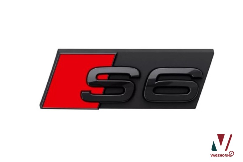 Audi S6 zwart embleem voor