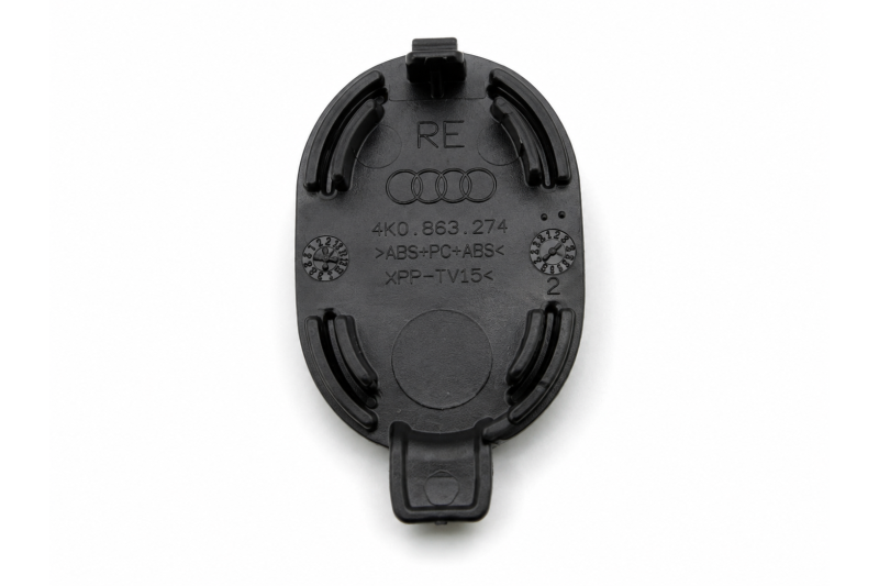 Originele Audi afdekkap middenconsole rechts zwart