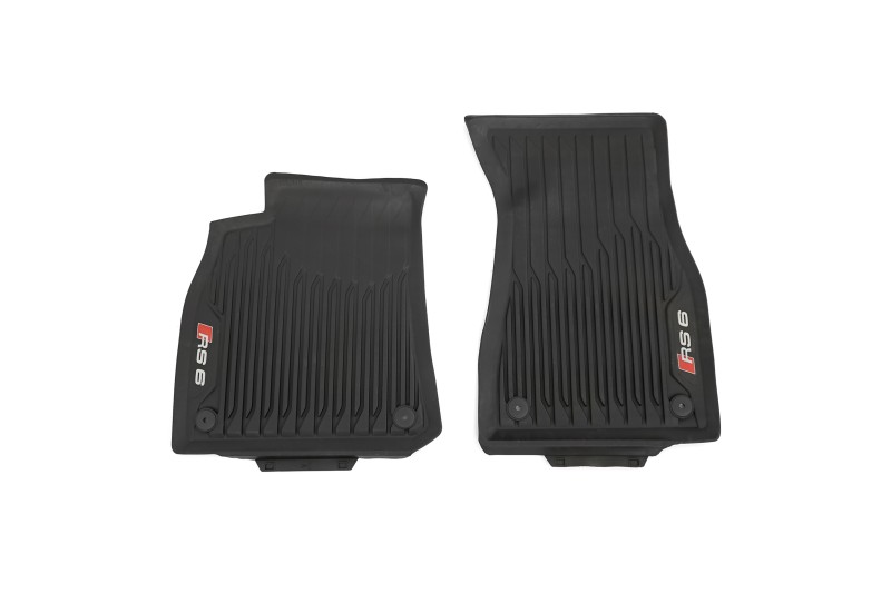 Audi RS6 (C8) rubberen mattenset (voorzijde) Audi RS6 (C8) rubberen mattenset (voorzijde)