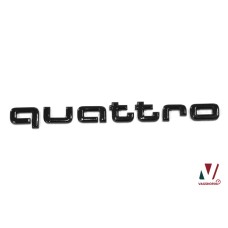Audi e-tron GE 'quattro' embleem zwart achterzijde