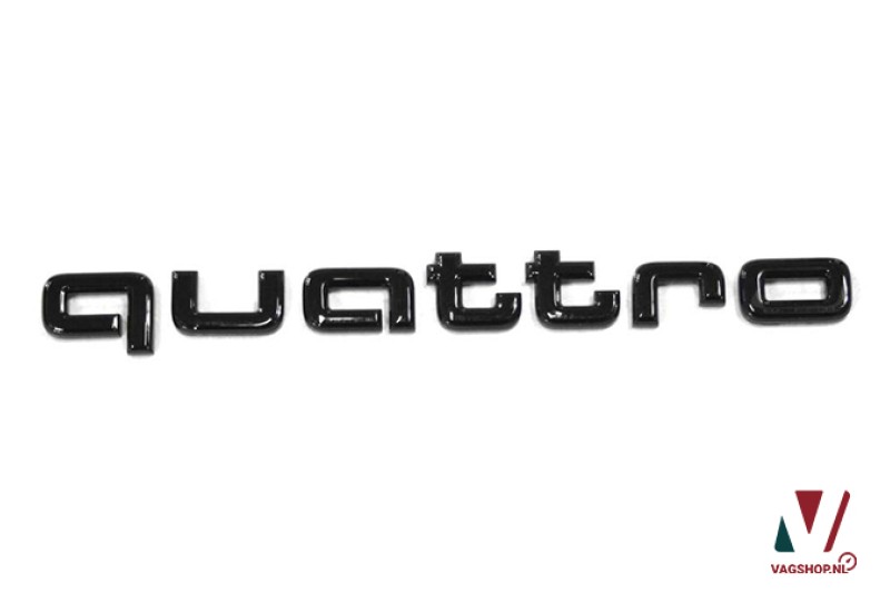 Audi e-tron GE 'quattro' embleem zwart achterzijde