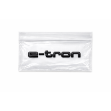 Audi e-tron embleem zwart achterzijde