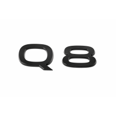 Audi Q8 (e-tron) zwart black edition embleem