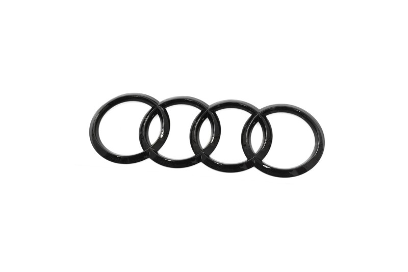 Audi Q8 (4M) logo achterzijde zwart black edition embleem