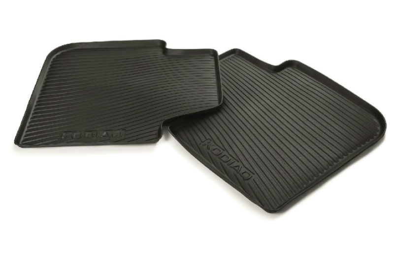 Škoda Kodiaq (55A) rubberen mattenset (achterzijde)