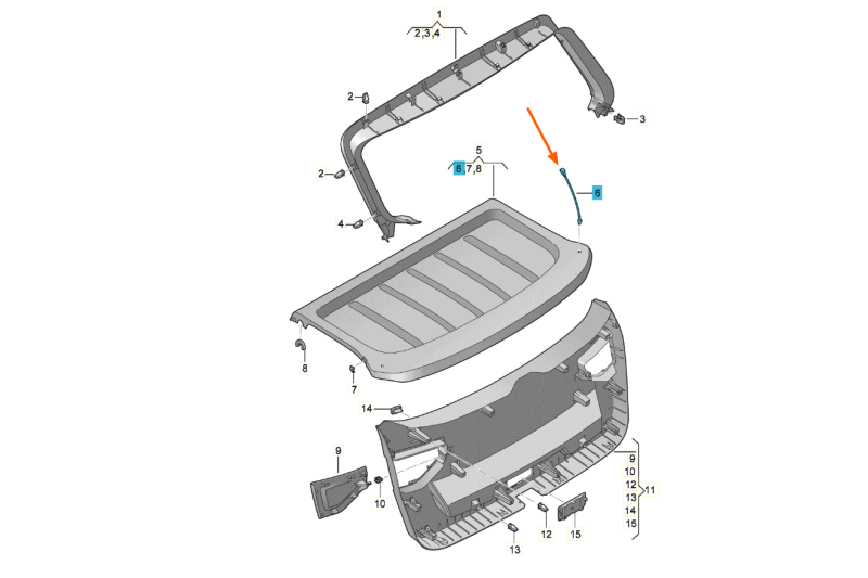 SEAT Ateca hoedeplankkoord