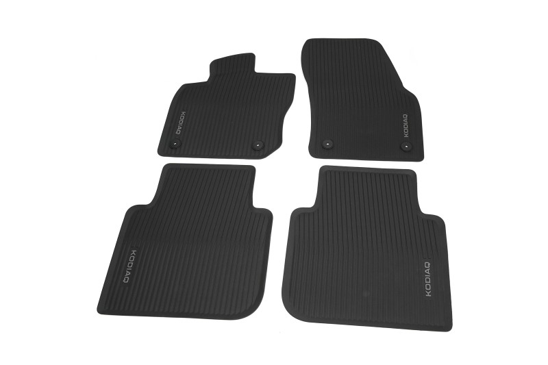 Škoda Kodiaq (57H) rubberen mattenset (voor- en achterzijde)
